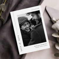 Ultra Modern Minimalist Typography Photo Wedding
