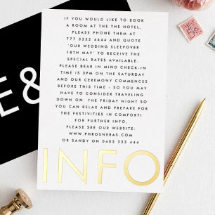 Ultra Modern Monogram 2 x Info Details GOLD