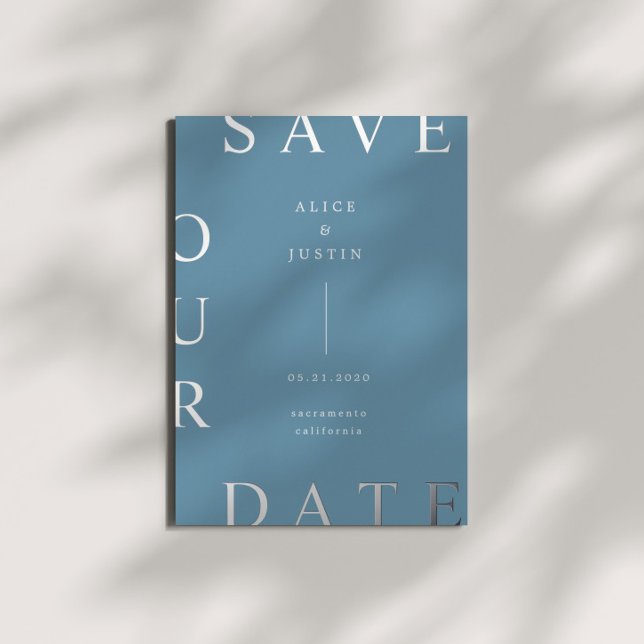 Ultra Modern Monogram Save the Date (Creator Uploaded)