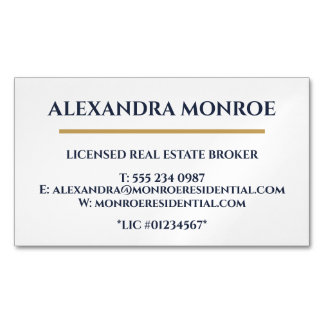 Ultra-Modern Real Estate Business Card Magnet