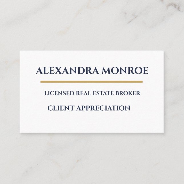 Ultra-Modern Real Estate Client Appreciation  Loyalty Card (Front)