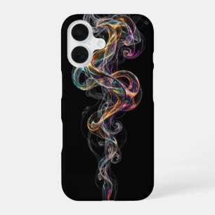 Ultra Narrow Holographic Smoke Ribbon iPhone 16 Case