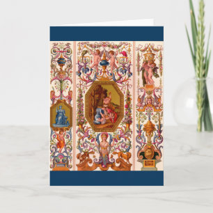 ultra opulent 17th century Baroque print Card