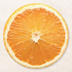 Ultra Realism Orange Slice Beverage Coaster