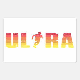 Ultra Running Rectangular Sticker