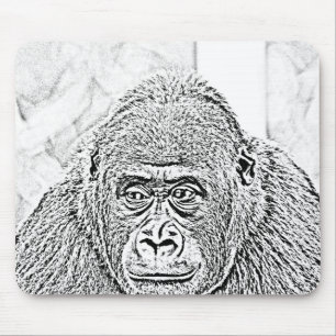 ultra sketch gorilla mouse mat