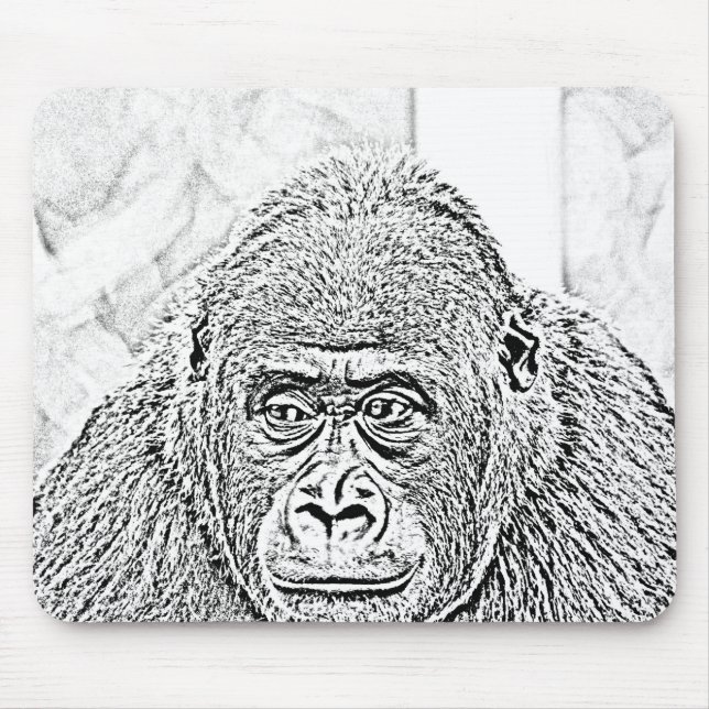 ultra sketch gorilla mouse mat (Front)