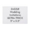 ULTRA-THICK 360lb 5” x 3.5" Wedding Invitations