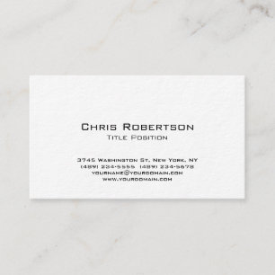 Ultra-Thick Black White Charming Business Card