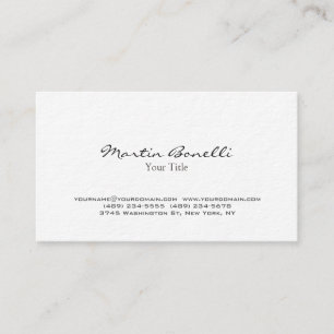 Ultra-Thick Black & White Trendy Business Card