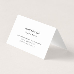 Ultra-Thick Black & White Trendy Minimal Business Card