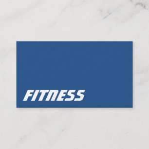 Ultra-Thick Blue Grey Fitness Sport Business Card