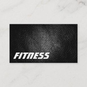 Ultra-Thick Leather Effect Fitness Business Card