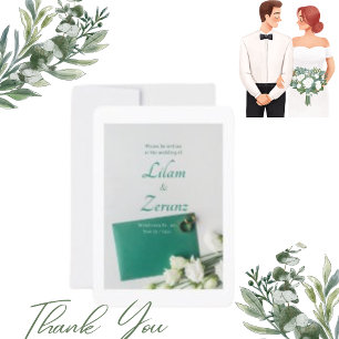 Ultra Thick Paper Silver Wedding Invitation