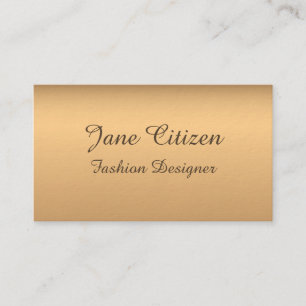 Ultra-Thick Premium Bronze Fashion Business Card