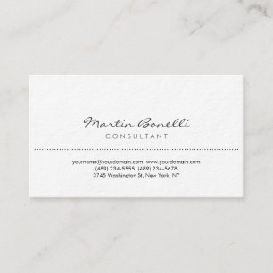 Ultra Thick Premium Paper Consultant Business Card