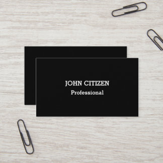 Ultra-Thick Premium Professional Black Business Card