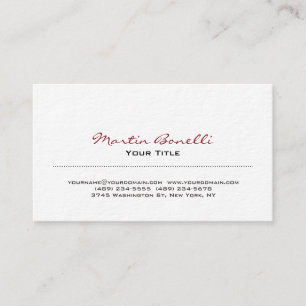 Ultra-Thick Red Black & White Trendy Business Card
