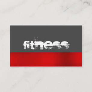 Ultra-Thick Trend Grey Fitness Sport Business Card