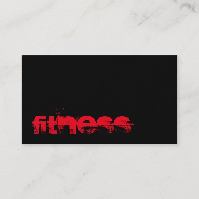 Ultra-Thick Trendy Fitness Sport Business Card (Front)