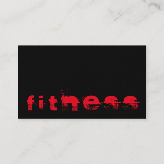 Ultra-Thick Trendy Fitness Sport Business Card (Front)