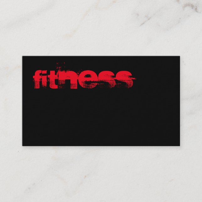 Ultra-Thick Trendy Fitness Sport Business Card (Front)