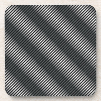 Ultra Thin Black & White Gradation Lines Coaster