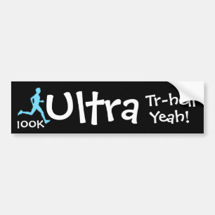 Ultra Trail Marathon Bumper Sticker 100K