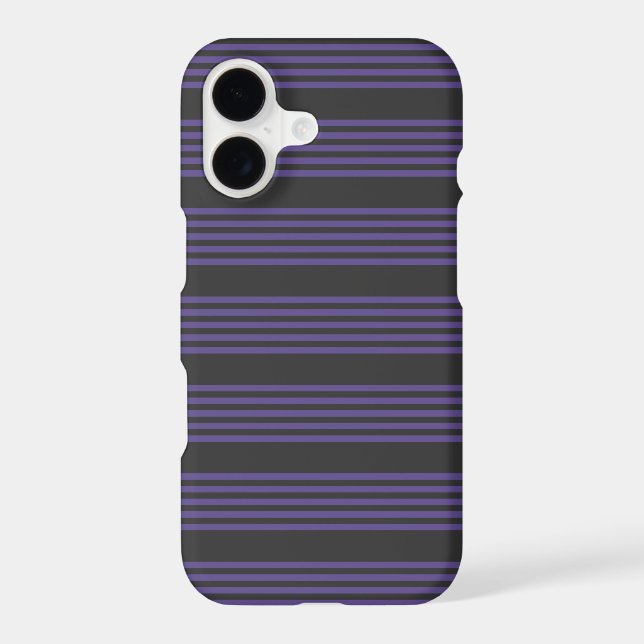 Ultra violet and charcoal five stripe pattern (Back)