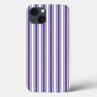 Ultra violet and white candy stripes Case-Mate iPh