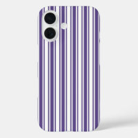 Ultra violet and white candy stripes