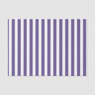 Ultra violet and white candy stripes tissue paper