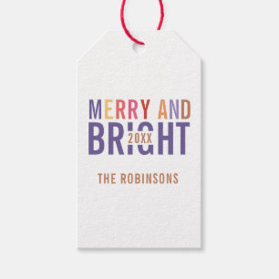 Ultra Violet Palette Christmas Gift Tags