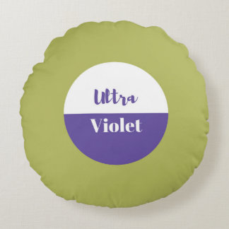 Ultra violet pantone 2018 design round cushion