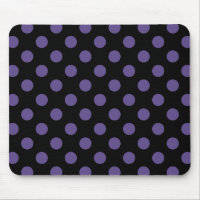 Ultra violet polka dots on black