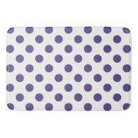 Ultra violet polka dots on white