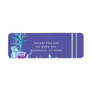 Ultra Violet Purple & Aqua Floral Chic Wedding