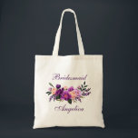 Ultra Violet Purple Floral Bridesmaid Tote Bag<br><div class="desc">Ultra Violet Purple Floral Bridesmaid Tote Bag</div>