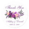Ultra Violet Purple Floral Wedding Thank You PS