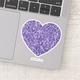 Ultra violet purple glitter sparkles heart