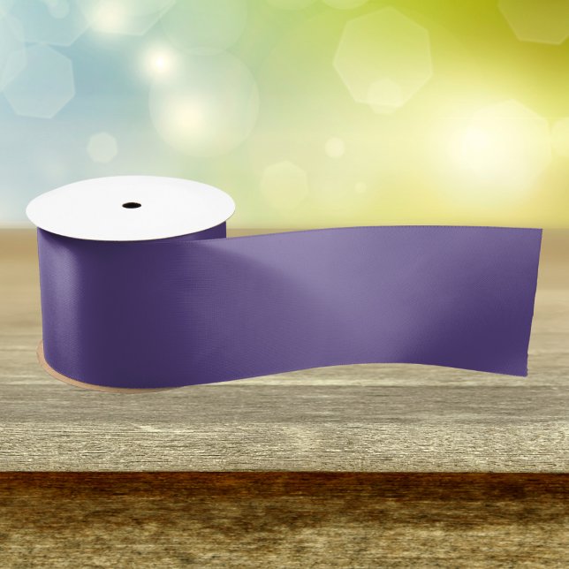 Ultra Violet Purple Solid Color Satin Ribbon (Creator Uploaded)