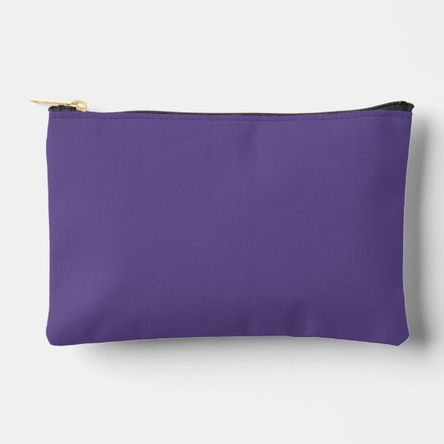 Ultra Violet Purple Solid Colour Accessory Pouch (Front)