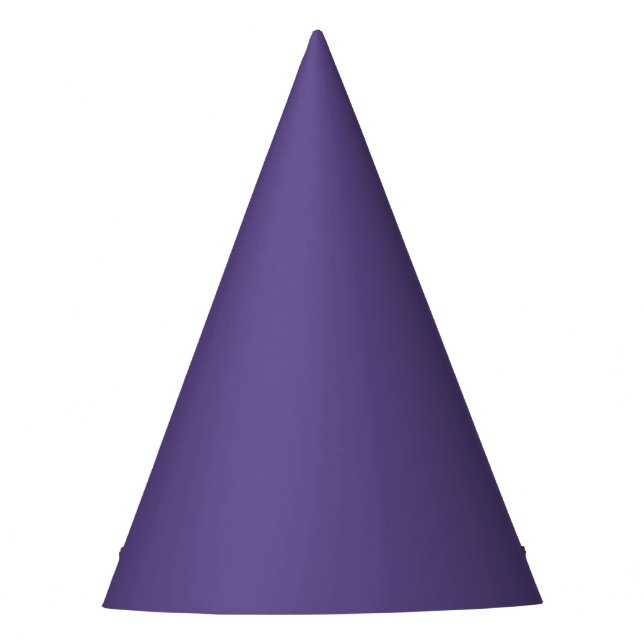 Ultra Violet Purple Solid Colour Party Hat (Front)