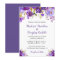 Ultra Violet Purple Watercolor Floral Wedding