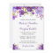 Ultra Violet Purple Watercolor Floral Wedding