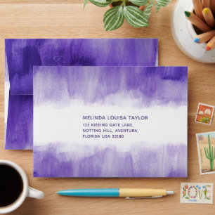 Ultra violet washed gradient abstract art envelope