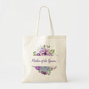 Ultra Violet Watercolor Mother of Groom Tote