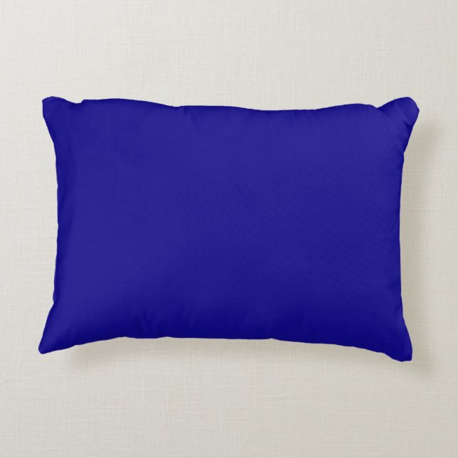 Ultramarine Blue Decorative Cushion (Back)