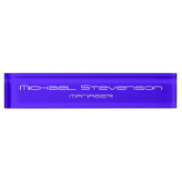 Ultramarine Blue Elegant Modern Desk Nameplate