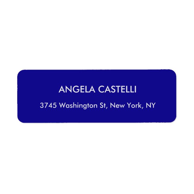 Ultramarine Blue Trendy Modern Minimalist Plain (Front)